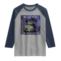 Funny Wizard Frog Fantasy Meme Raglan Shirt Call Me Magic Cuz I Be Gathering MTG Gamer - Wonder Print Shop