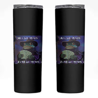 Funny Wizard Frog Fantasy Meme Skinny Tumbler Call Me Magic Cuz I Be Gathering MTG Gamer - Wonder Print Shop