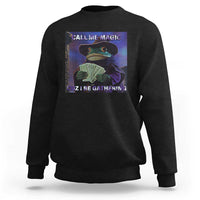 Funny Wizard Frog Fantasy Meme Sweatshirt Call Me Magic Cuz I Be Gathering MTG Gamer - Wonder Print Shop