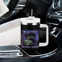 Funny Wizard Frog Fantasy Meme Tumbler With Handle Call Me Magic Cuz I Be Gathering MTG Gamer - Wonder Print Shop
