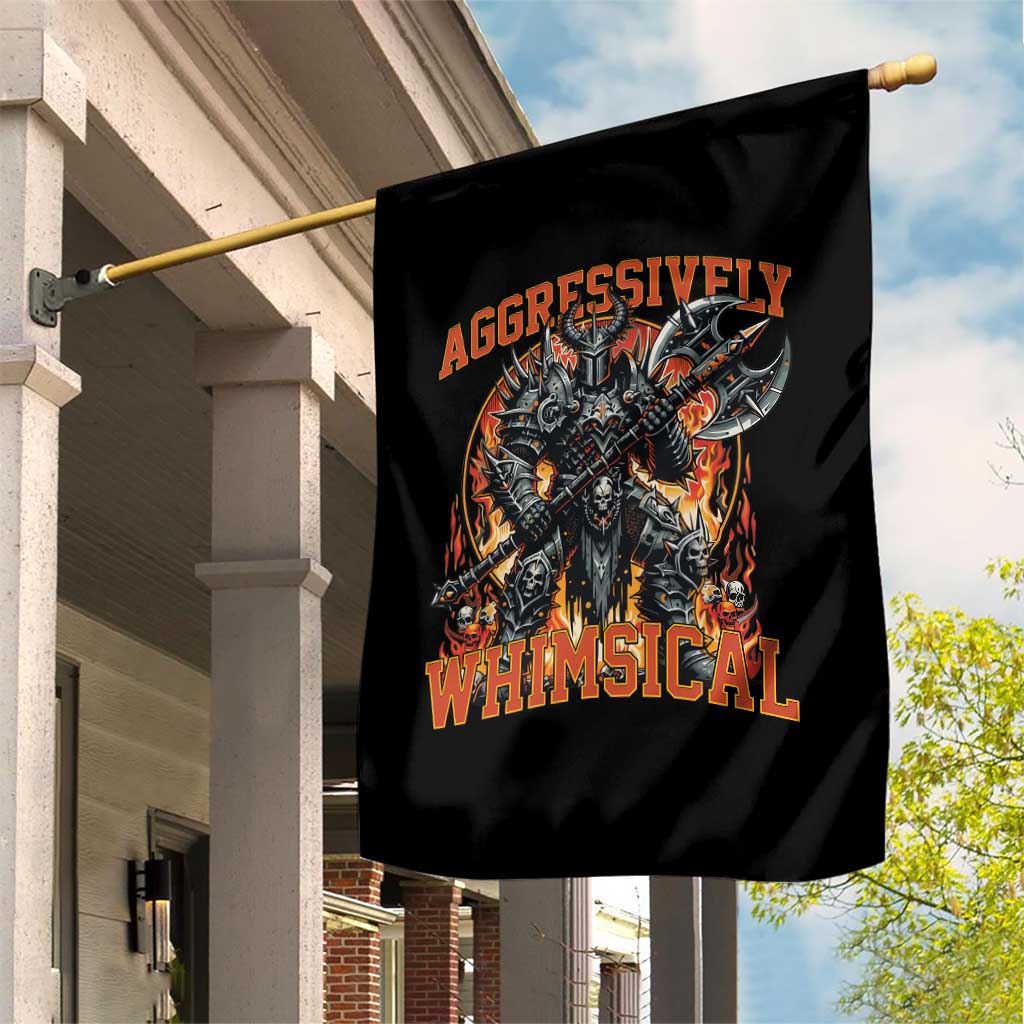 Chaotic Knight Metalcore Edgy Meme Aggressively Whimsical Garden Flag Armor Metalheads Fairycore Tendencies - Wonder Print Shop