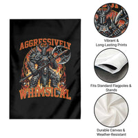 Chaotic Knight Metalcore Edgy Meme Aggressively Whimsical Garden Flag Armor Metalheads Fairycore Tendencies - Wonder Print Shop