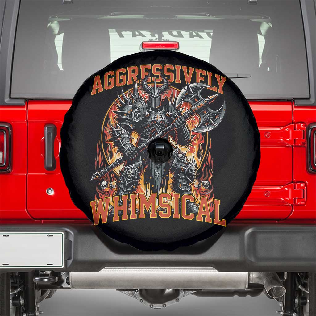 Chaotic Knight Metalcore Edgy Meme Aggressively Whimsical Spare Tire Cover Armor Metalheads Fairycore Tendencies - Wonder Print Shop