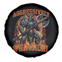 Chaotic Knight Metalcore Edgy Meme Aggressively Whimsical Spare Tire Cover Armor Metalheads Fairycore Tendencies - Wonder Print Shop