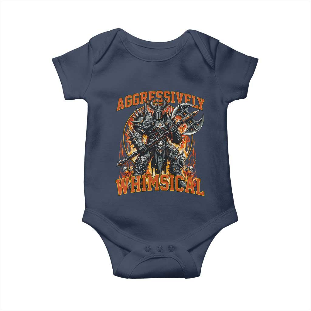 Chaotic Knight Metalcore Edgy Meme Aggressively Whimsical Baby Onesie Armor Metalheads Fairycore Tendencies - Wonder Print Shop