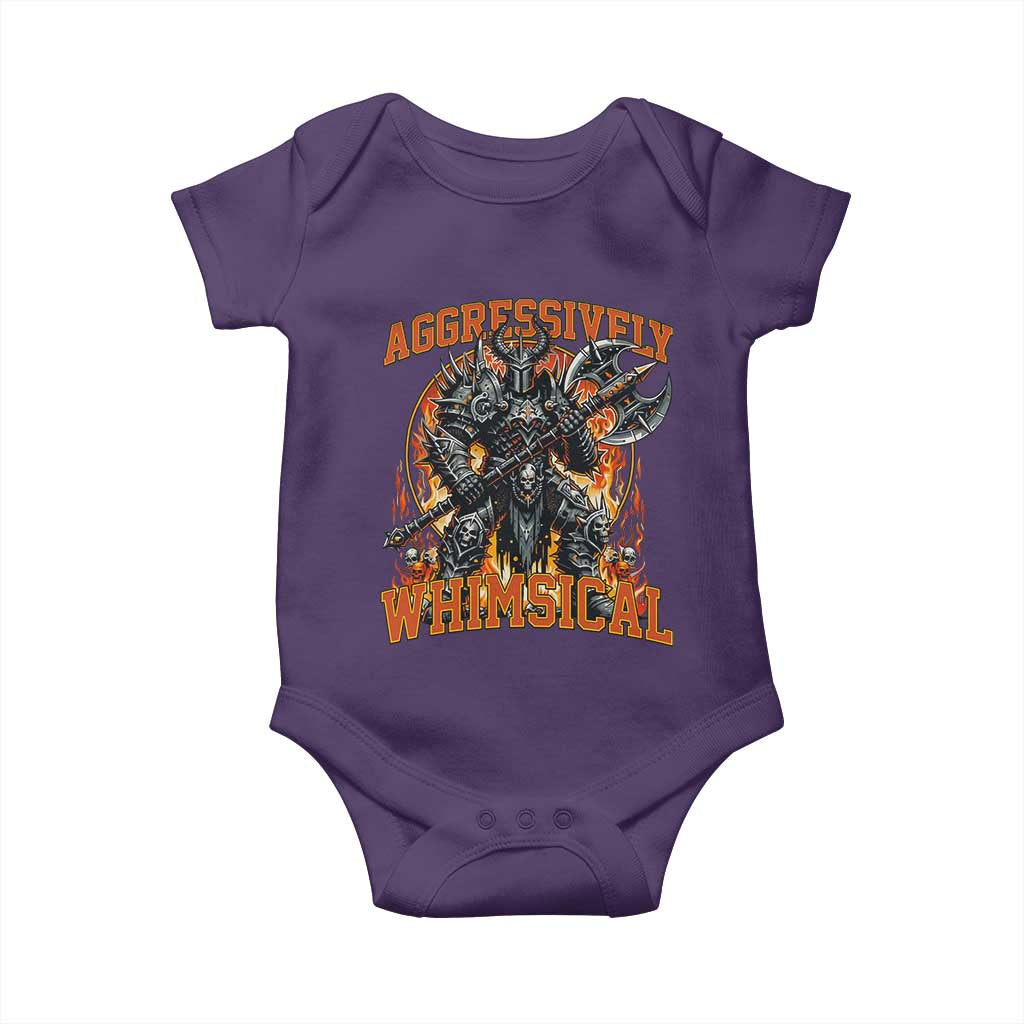 Chaotic Knight Metalcore Edgy Meme Aggressively Whimsical Baby Onesie Armor Metalheads Fairycore Tendencies - Wonder Print Shop