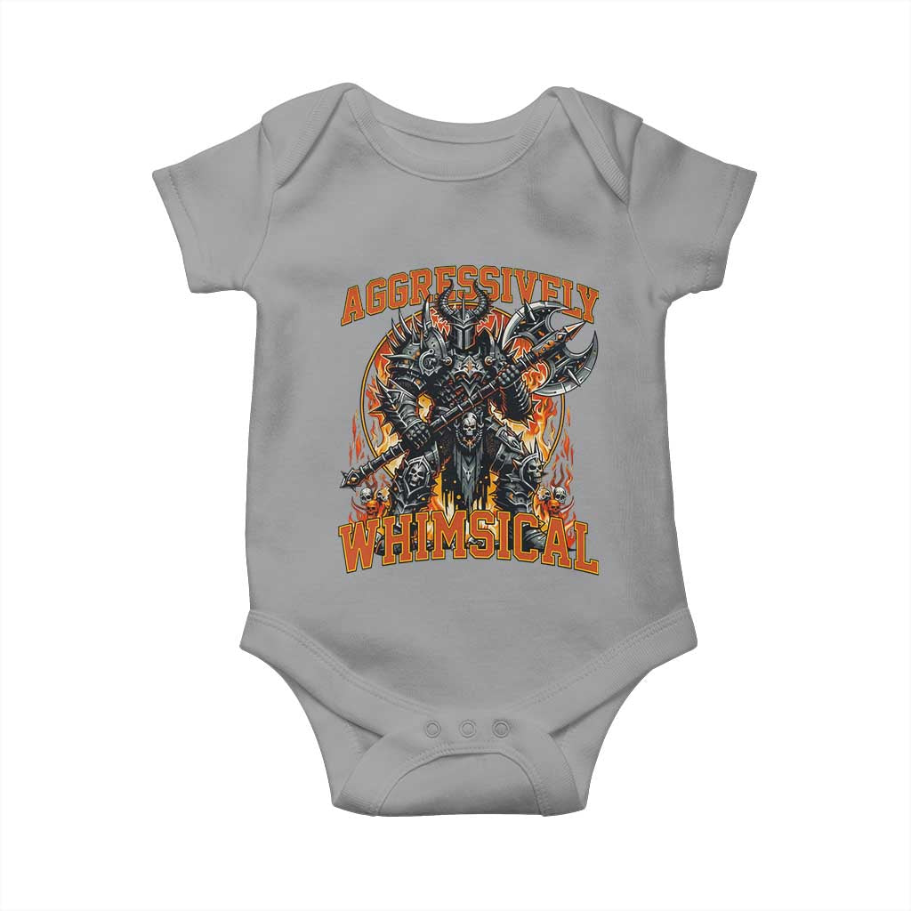 Chaotic Knight Metalcore Edgy Meme Aggressively Whimsical Baby Onesie Armor Metalheads Fairycore Tendencies - Wonder Print Shop