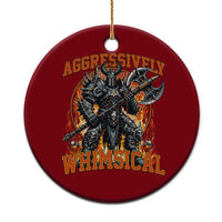 Chaotic Knight Metalcore Edgy Meme Aggressively Whimsical Ceramic Ornament Armor Metalheads Fairycore Tendencies - Wonder Print Shop