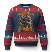 Chaotic Knight Metalcore Edgy Meme Aggressively Whimsical Ugly Christmas Sweater Armor Metalheads Fairycore Tendencies - Wonder Print Shop