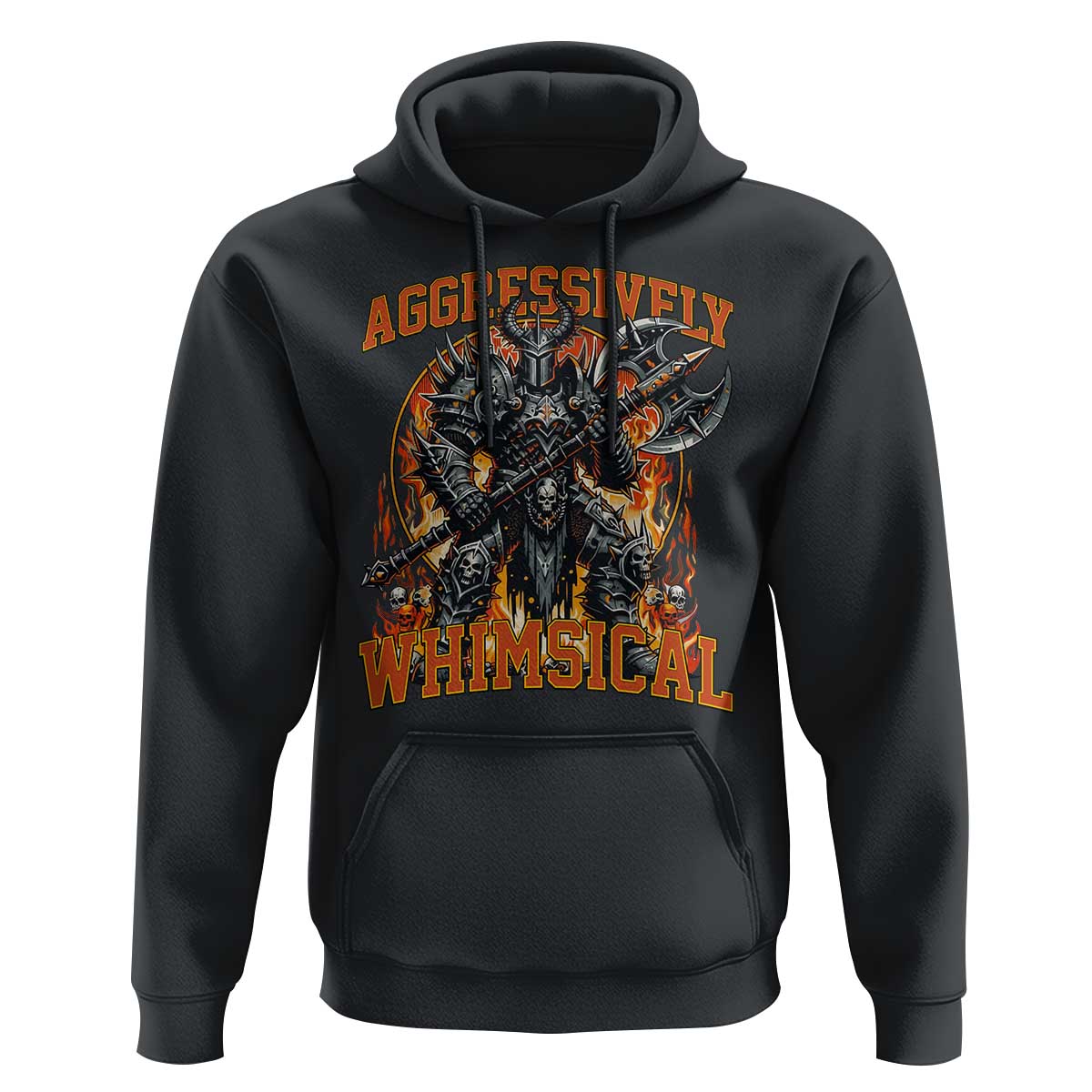 Chaotic Knight Metalcore Edgy Meme Aggressively Whimsical Hoodie Armor Metalheads Fairycore Tendencies - Wonder Print Shop