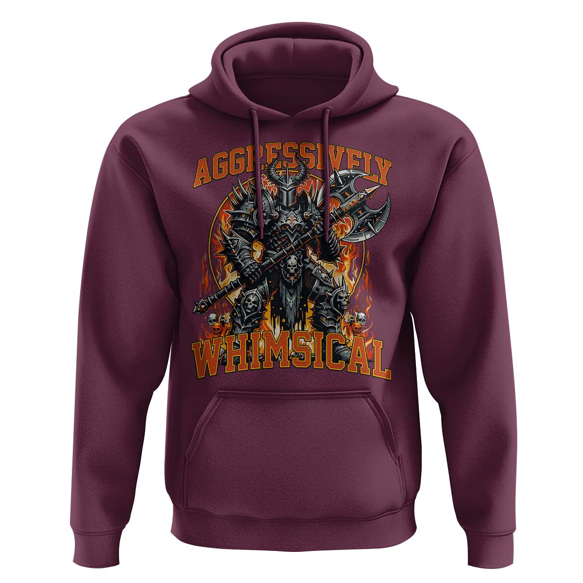 Chaotic Knight Metalcore Edgy Meme Aggressively Whimsical Hoodie Armor Metalheads Fairycore Tendencies - Wonder Print Shop