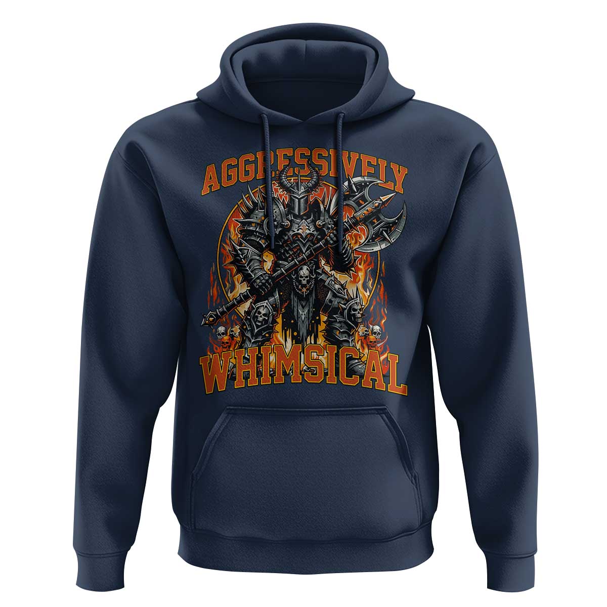 Chaotic Knight Metalcore Edgy Meme Aggressively Whimsical Hoodie Armor Metalheads Fairycore Tendencies - Wonder Print Shop
