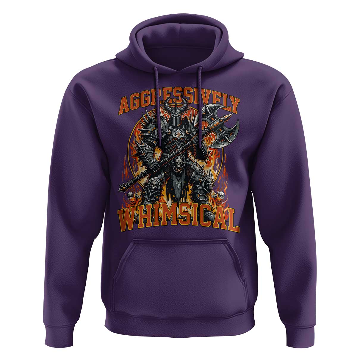 Chaotic Knight Metalcore Edgy Meme Aggressively Whimsical Hoodie Armor Metalheads Fairycore Tendencies - Wonder Print Shop