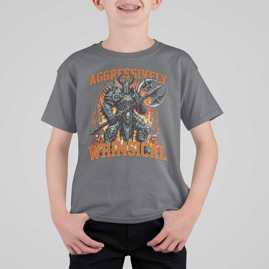 Chaotic Knight Metalcore Edgy Meme Aggressively Whimsical T Shirt For Kid Armor Metalheads Fairycore Tendencies - Wonder Print Shop