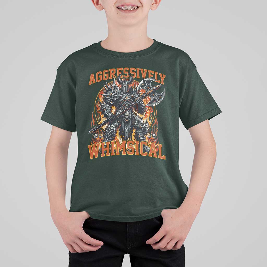 Chaotic Knight Metalcore Edgy Meme Aggressively Whimsical T Shirt For Kid Armor Metalheads Fairycore Tendencies - Wonder Print Shop