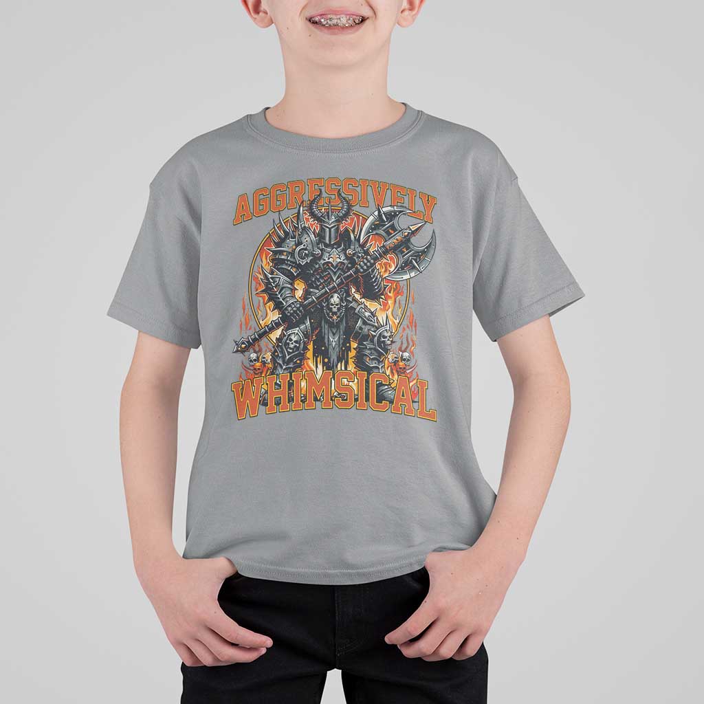 Chaotic Knight Metalcore Edgy Meme Aggressively Whimsical T Shirt For Kid Armor Metalheads Fairycore Tendencies - Wonder Print Shop