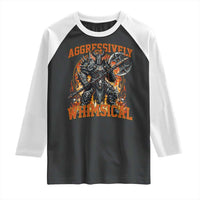 Chaotic Knight Metalcore Edgy Meme Aggressively Whimsical Raglan Shirt Armor Metalheads Fairycore Tendencies - Wonder Print Shop