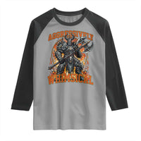 Chaotic Knight Metalcore Edgy Meme Aggressively Whimsical Raglan Shirt Armor Metalheads Fairycore Tendencies - Wonder Print Shop