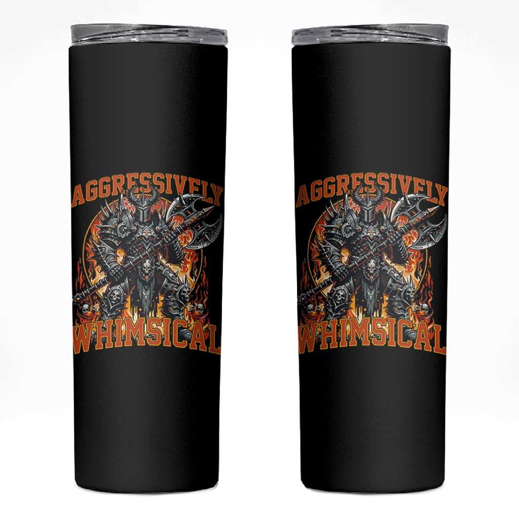 Chaotic Knight Metalcore Edgy Meme Aggressively Whimsical Skinny Tumbler Armor Metalheads Fairycore Tendencies - Wonder Print Shop