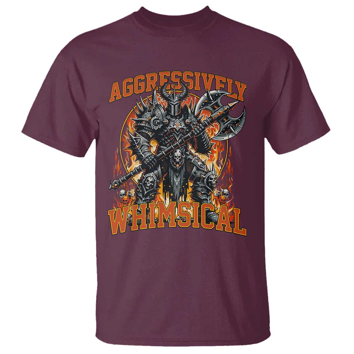 Chaotic Knight Metalcore Edgy Meme Aggressively Whimsical T Shirt Armor Metalheads Fairycore Tendencies - Wonder Print Shop
