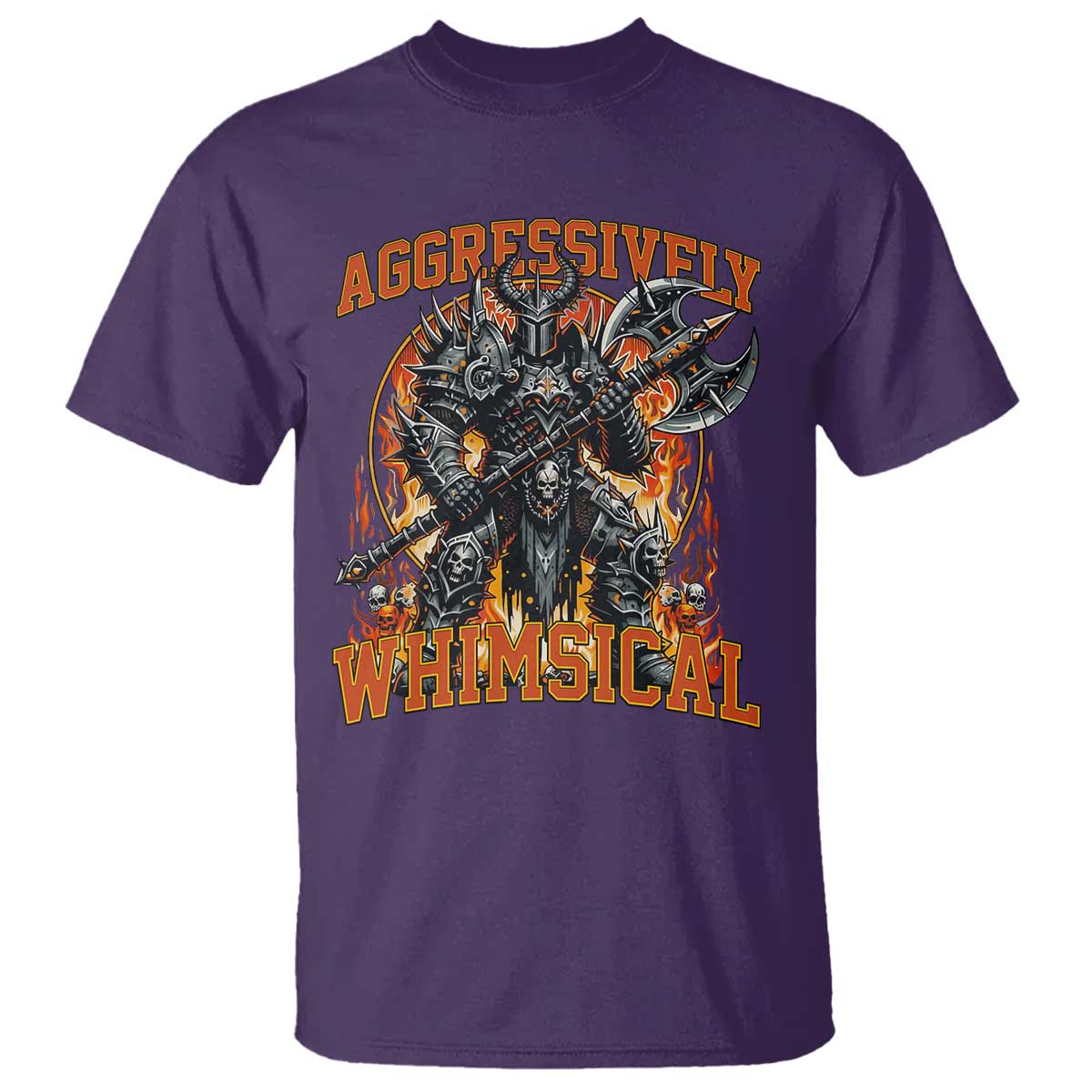Chaotic Knight Metalcore Edgy Meme Aggressively Whimsical T Shirt Armor Metalheads Fairycore Tendencies - Wonder Print Shop