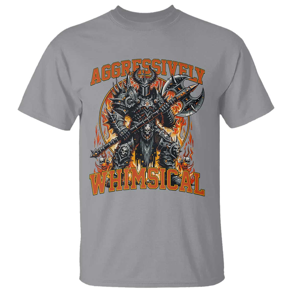 Chaotic Knight Metalcore Edgy Meme Aggressively Whimsical T Shirt Armor Metalheads Fairycore Tendencies - Wonder Print Shop
