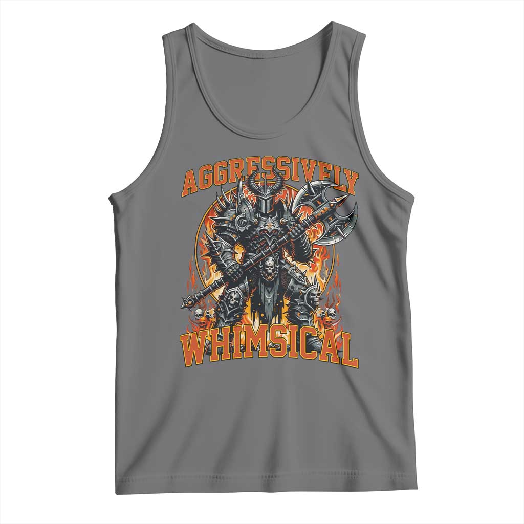 Chaotic Knight Metalcore Edgy Meme Aggressively Whimsical Tank Top Armor Metalheads Fairycore Tendencies - Wonder Print Shop