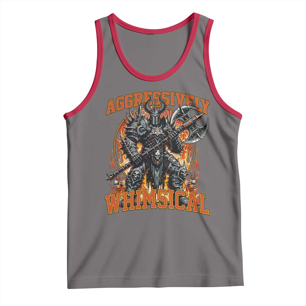 Chaotic Knight Metalcore Edgy Meme Aggressively Whimsical Tank Top Armor Metalheads Fairycore Tendencies - Wonder Print Shop