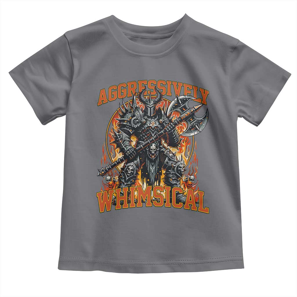 Chaotic Knight Metalcore Edgy Meme Aggressively Whimsical Toddler T Shirt Armor Metalheads Fairycore Tendencies - Wonder Print Shop