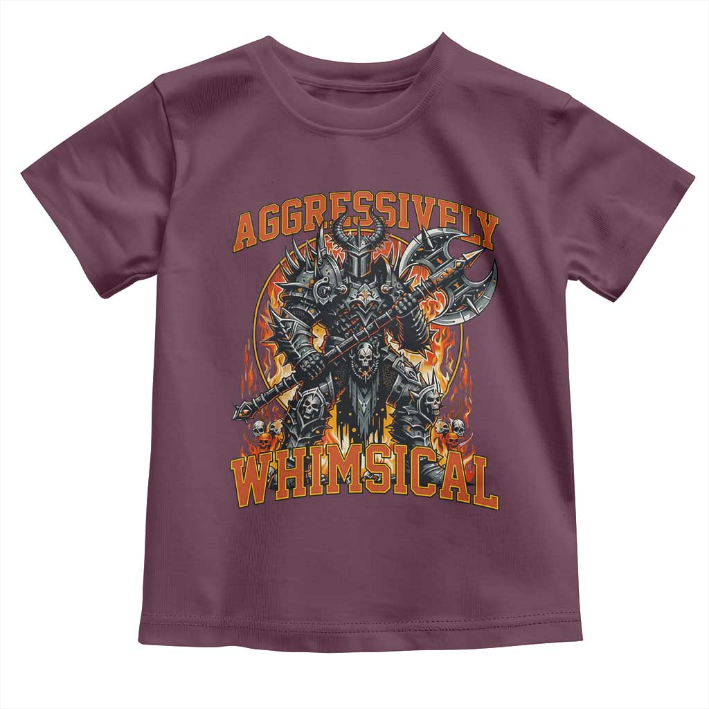 Chaotic Knight Metalcore Edgy Meme Aggressively Whimsical Toddler T Shirt Armor Metalheads Fairycore Tendencies - Wonder Print Shop