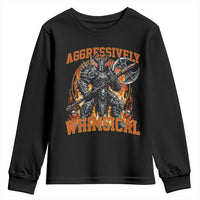Chaotic Knight Metalcore Edgy Meme Aggressively Whimsical Youth Sweatshirt Armor Metalheads Fairycore Tendencies - Wonder Print Shop