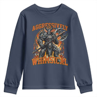 Chaotic Knight Metalcore Edgy Meme Aggressively Whimsical Youth Sweatshirt Armor Metalheads Fairycore Tendencies - Wonder Print Shop