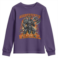 Chaotic Knight Metalcore Edgy Meme Aggressively Whimsical Youth Sweatshirt Armor Metalheads Fairycore Tendencies - Wonder Print Shop