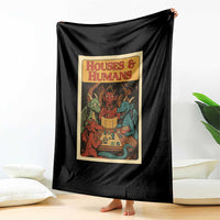 Houses and Humans Fantasy Tabletop Game Throw Blanket Retro RPG Dragons Board Game Roleplay Fans - Wonder Print Shop