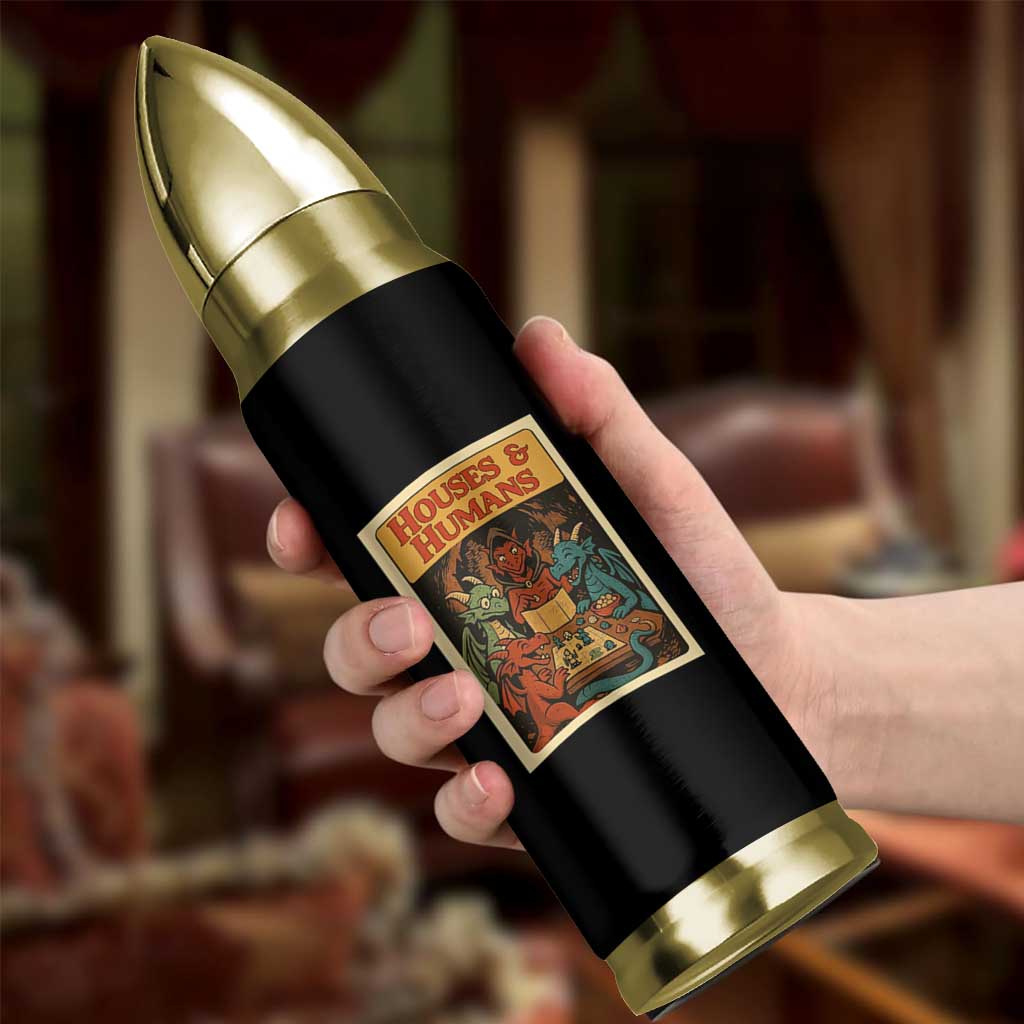 Houses and Humans Fantasy Tabletop Game Bullet Tumbler Retro RPG Dragons Board Game Roleplay Fans - Wonder Print Shop