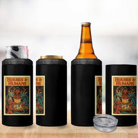 Houses and Humans Fantasy Tabletop Game 4 in 1 Can Cooler Tumbler Retro RPG Dragons Board Game Roleplay Fans - Wonder Print Shop