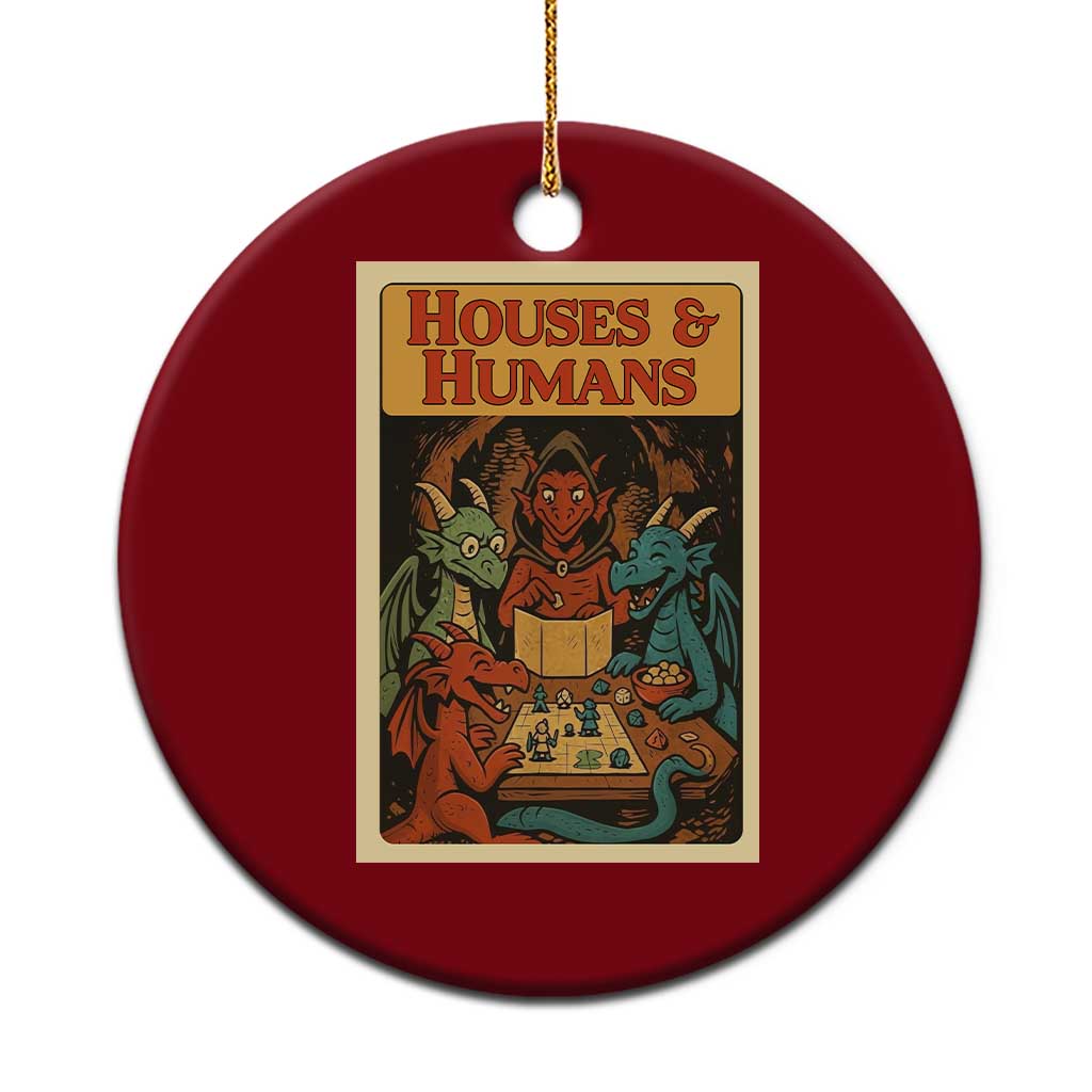 Houses and Humans Fantasy Tabletop Game Ceramic Ornament Retro RPG Dragons Board Game Roleplay Fans - Wonder Print Shop