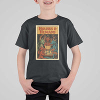 Houses and Humans Fantasy Tabletop Game T Shirt For Kid Retro RPG Dragons Board Game Roleplay Fans - Wonder Print Shop