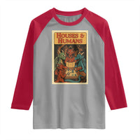 Houses and Humans Fantasy Tabletop Game Raglan Shirt Retro RPG Dragons Board Game Roleplay Fans - Wonder Print Shop