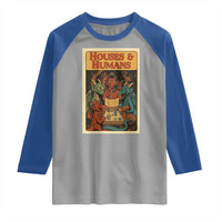 Houses and Humans Fantasy Tabletop Game Raglan Shirt Retro RPG Dragons Board Game Roleplay Fans - Wonder Print Shop