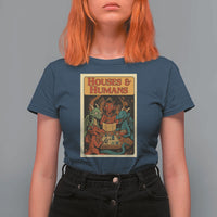 Houses and Humans Fantasy Tabletop Game T Shirt For Women Retro RPG Dragons Board Game Roleplay Fans - Wonder Print Shop