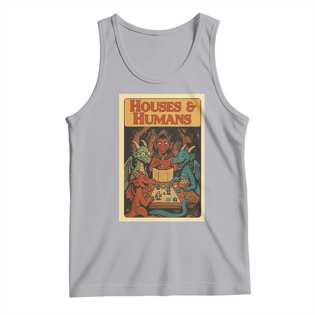 Houses and Humans Fantasy Tabletop Game Tank Top Retro RPG Dragons Board Game Roleplay Fans - Wonder Print Shop