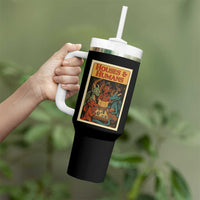 Houses and Humans Fantasy Tabletop Game Tumbler With Handle Retro RPG Dragons Board Game Roleplay Fans - Wonder Print Shop