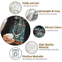 Is This the Real Life RPG Parody Fantasy Dice Throw Blanket Funny Epic Tabletop Dungeon Roleplay Game Fans - Wonder Print Shop