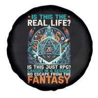 Is This the Real Life RPG Parody Fantasy Dice Spare Tire Cover Funny Epic Tabletop Dungeon Roleplay Game Fans - Wonder Print Shop