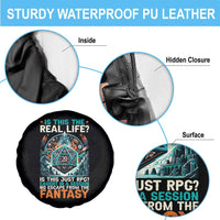 Is This the Real Life RPG Parody Fantasy Dice Spare Tire Cover Funny Epic Tabletop Dungeon Roleplay Game Fans - Wonder Print Shop