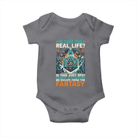 Is This the Real Life RPG Parody Fantasy Dice Baby Onesie Funny Epic Tabletop Dungeon Roleplay Game Fans - Wonder Print Shop