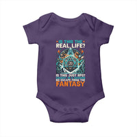 Is This the Real Life RPG Parody Fantasy Dice Baby Onesie Funny Epic Tabletop Dungeon Roleplay Game Fans - Wonder Print Shop
