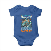 Is This the Real Life RPG Parody Fantasy Dice Baby Onesie Funny Epic Tabletop Dungeon Roleplay Game Fans - Wonder Print Shop