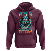 Is This the Real Life RPG Parody Fantasy Dice Hoodie Funny Epic Tabletop Dungeon Roleplay Game Fans - Wonder Print Shop